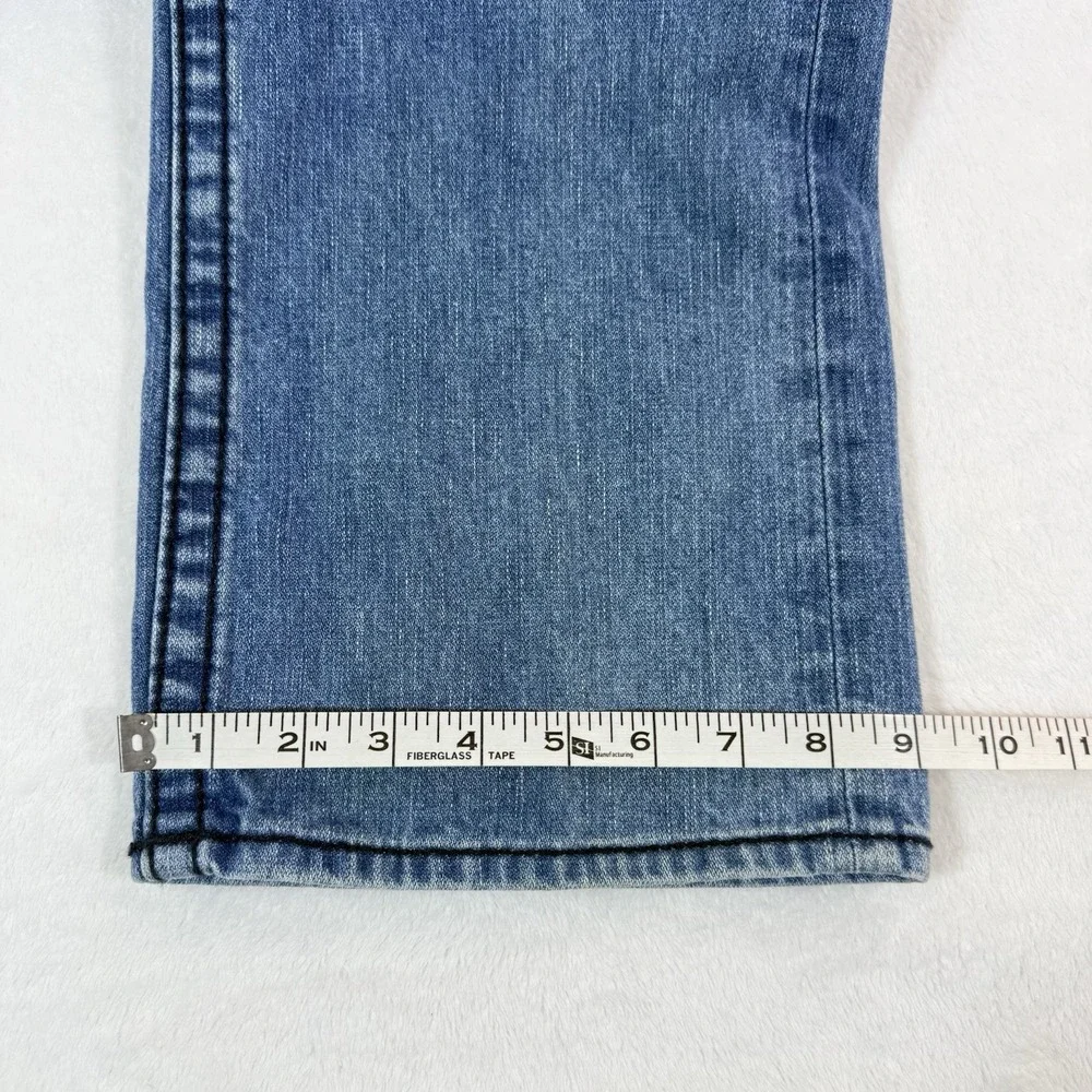 Vtg True Religion Ricky Big T Jeans Mens 34X33 Blue Straight Made In US Flap